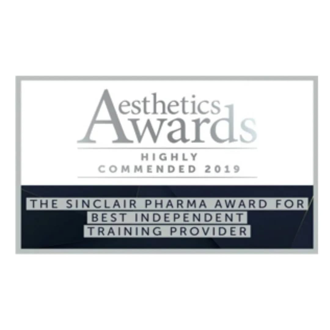 Aesthetics Awards 2019: Highly Commended, Sinclair Pharma Award for Best Independent Training Provider